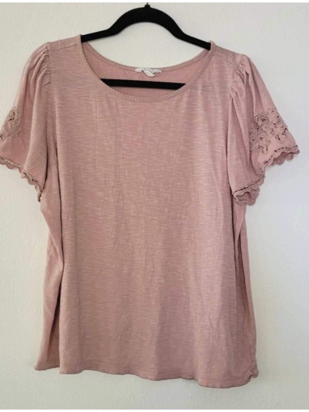 light blush/pink color with embroidery on sleeves size XL